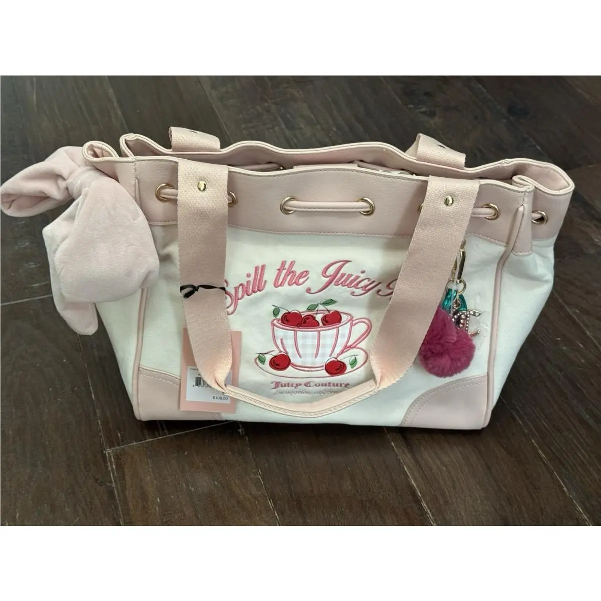 Juicy Couture Retro Spill The Juicy Tea Tote Sweet Tea Daydreamer Bag Y2K