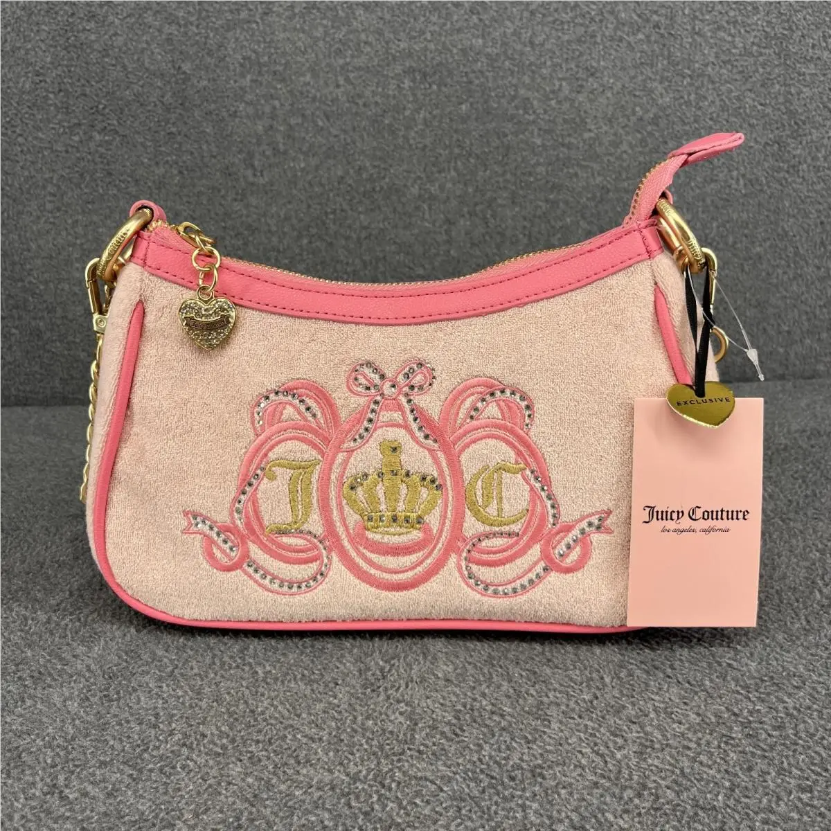 Lovers Club Pink Diamond Lemonade Bag Purse Crown Exclusive by Juicy Couture