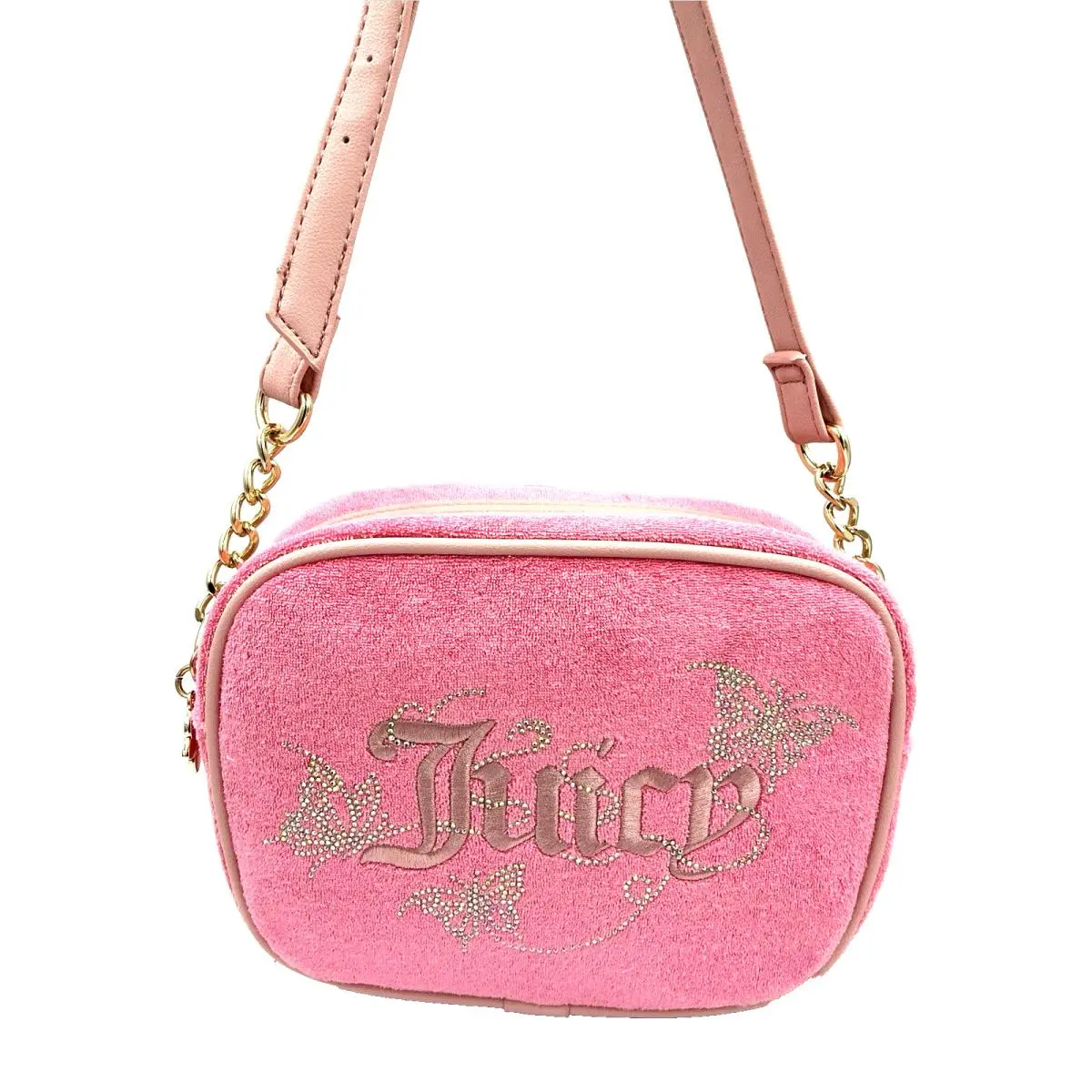 Juicy Couture Wingin It Crossbody Camera Bag Butterfly Design Pink Lemonade