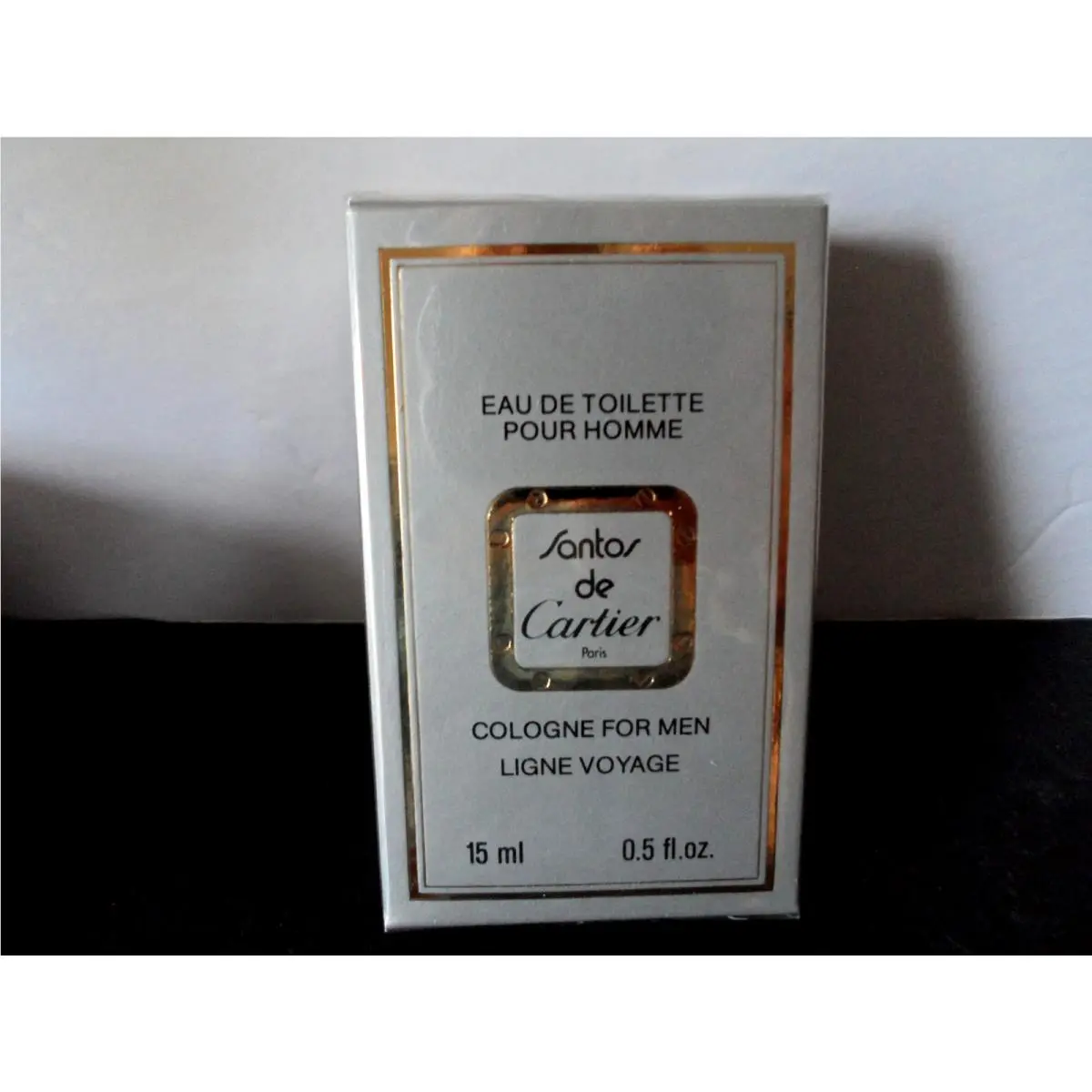 Vintage Santos de  Edt Splash 0.5 oz / 15 ml Ligne Voyage by Cartier