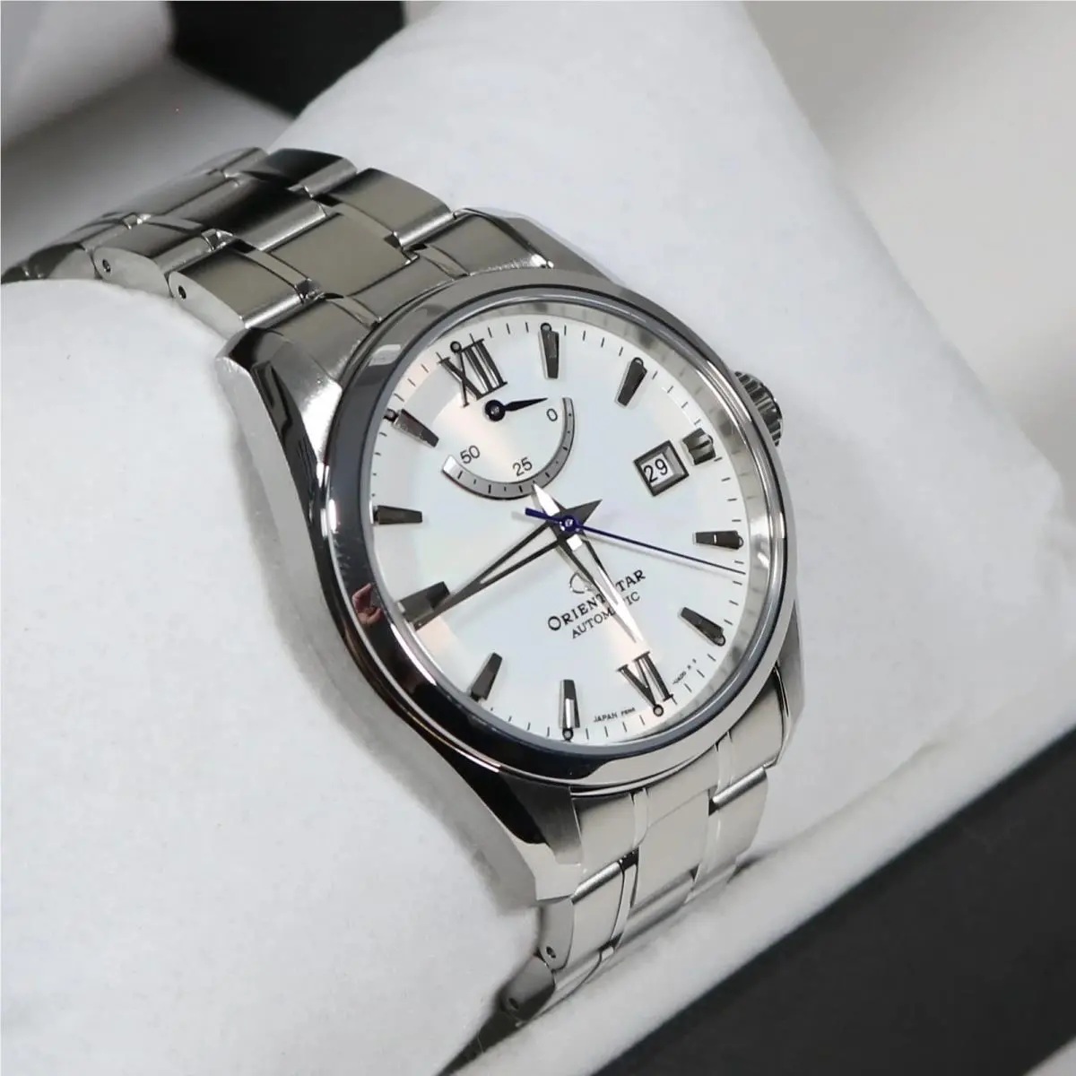 Star Automatic White Dial Stainless Steel Men`s Watch RE-AU0006S00B by Orient
