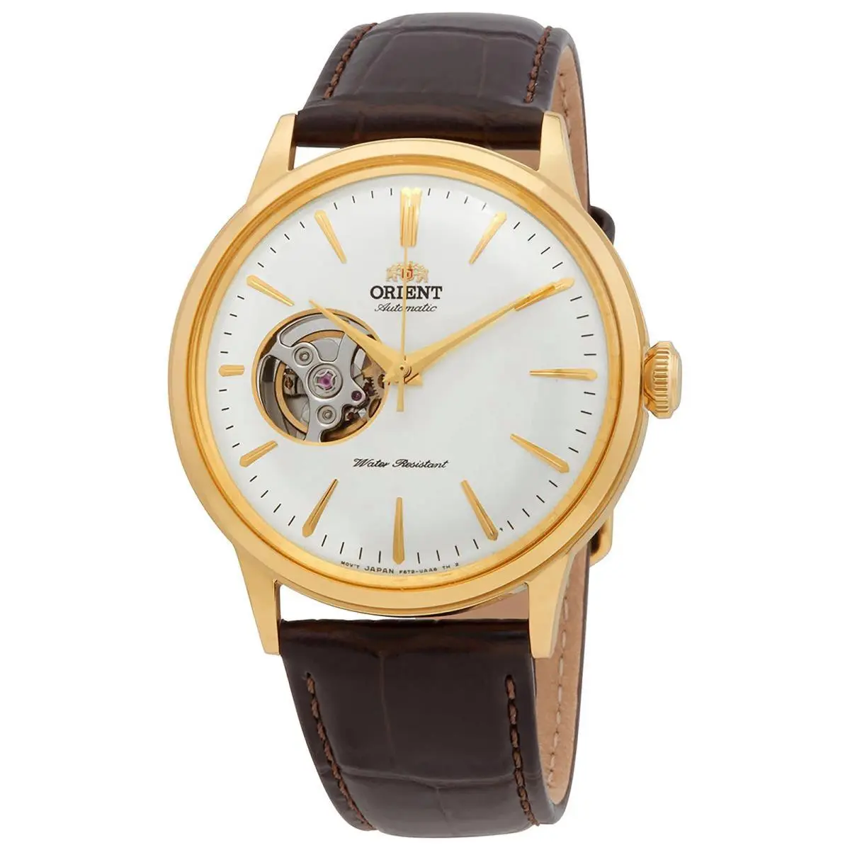 Orient Classic Automatic Silver Open Heart Dial Men`s Watch RA-AG0003S10B