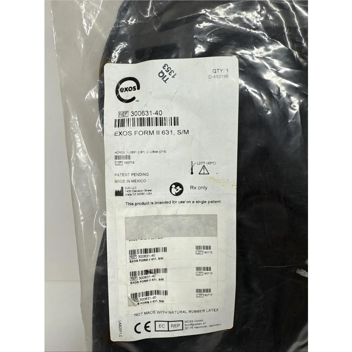 Exos  - EXOS Form II - Form - Black 1