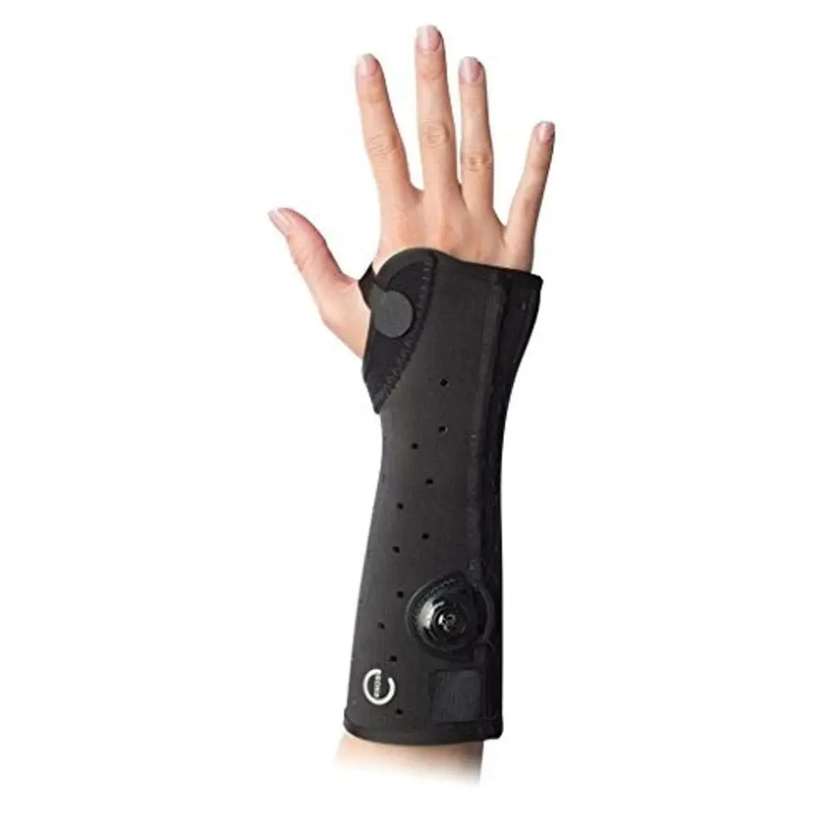 Exos 312-41-1111 Short Arm Fracture Brace Open Thumb Right XS Black