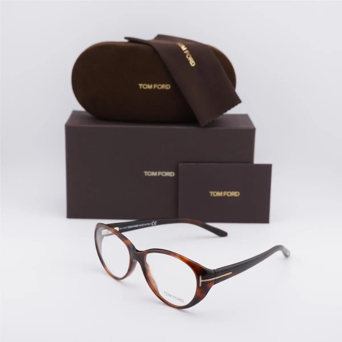 Tom Ford FT5245 052 Dark Havana 53mm Eyeglasses