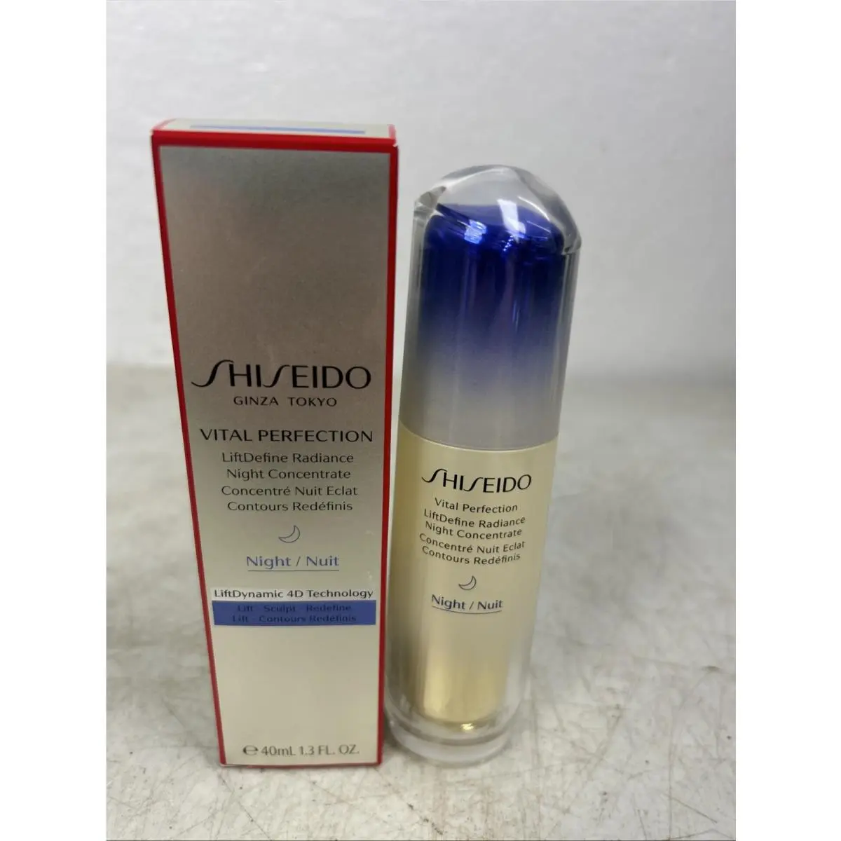Vital Perfection Liftdefine Radiance Night Concentrate 1.3oz/40ml by Shiseido
