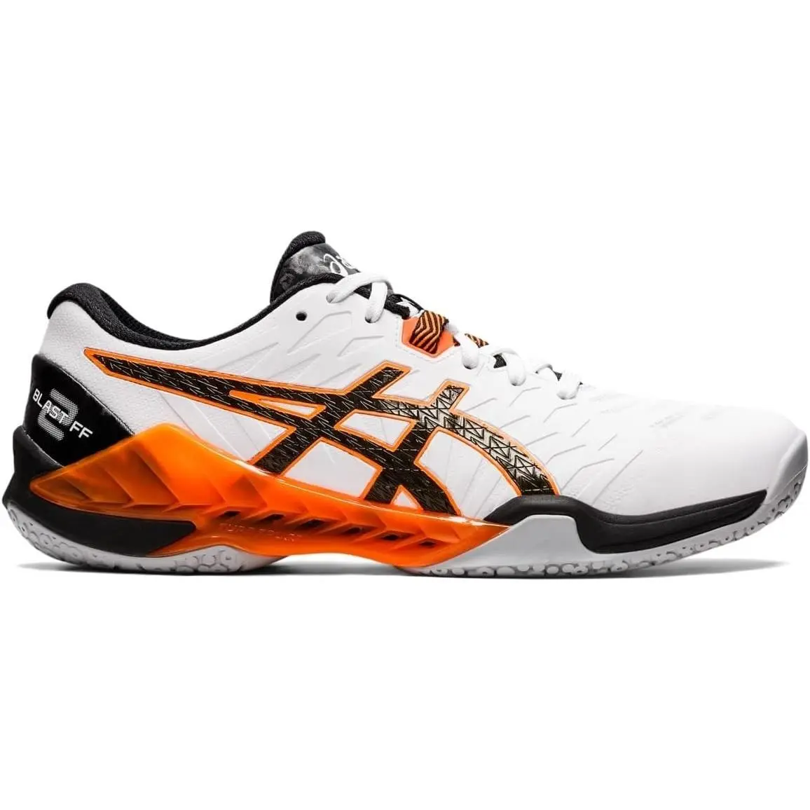 Asics Mens Blast FF Gym Fitness Running Training Shoes Casual Sneakers White/blk