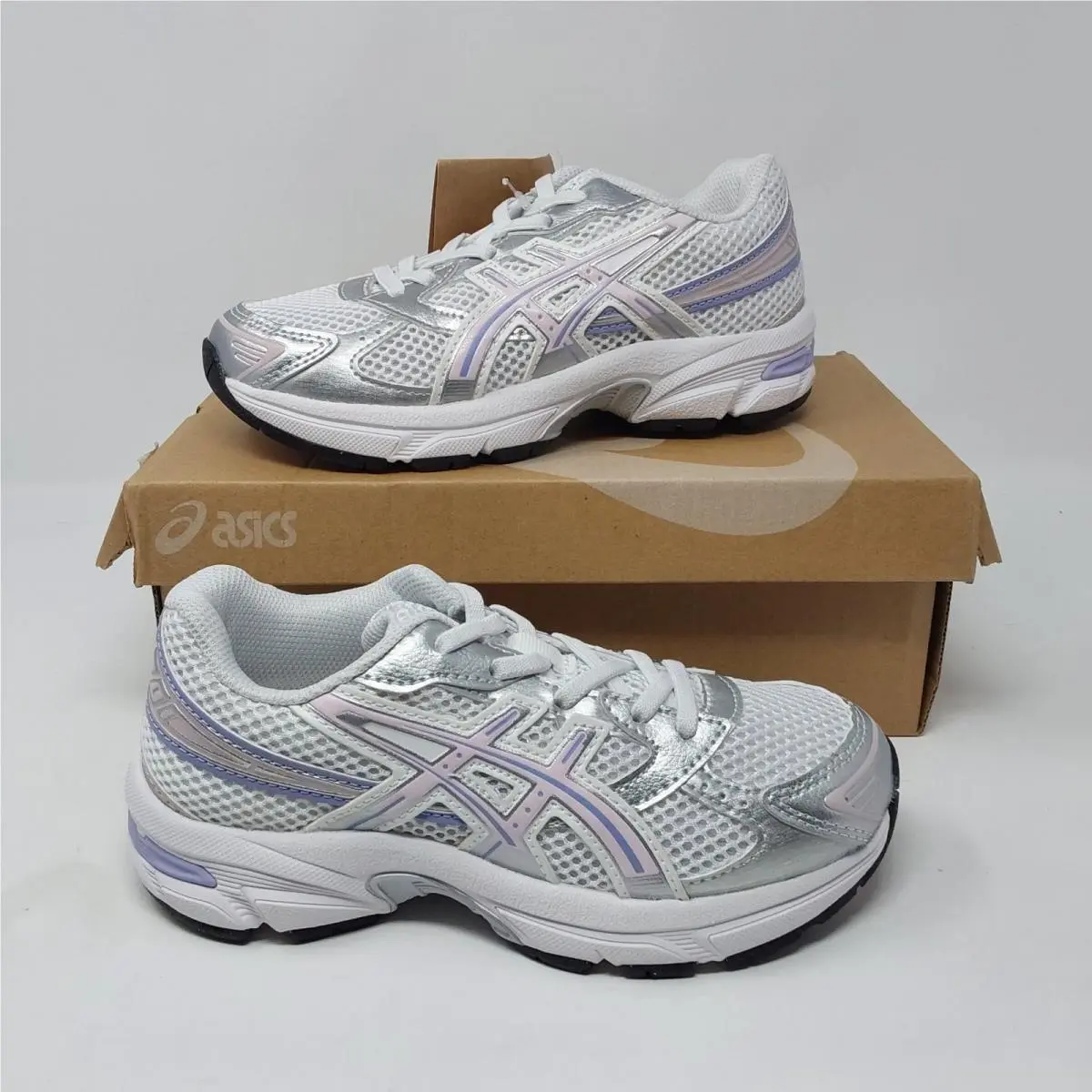 Asics GEL-1130 PS Kids Running Shoes White Cosmos Youth US 1 EU 32.5