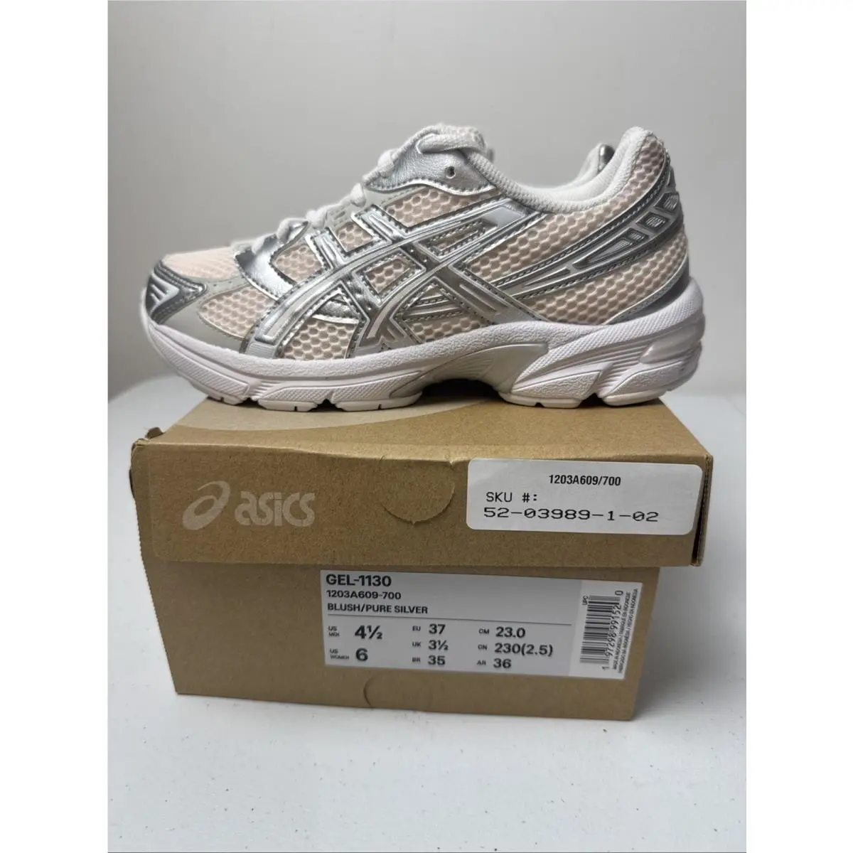 Asics shoes - ASICS GEL-1130 - 1203A609-700 - Blush/Pure Silver (UPC: 0197298991520) 1