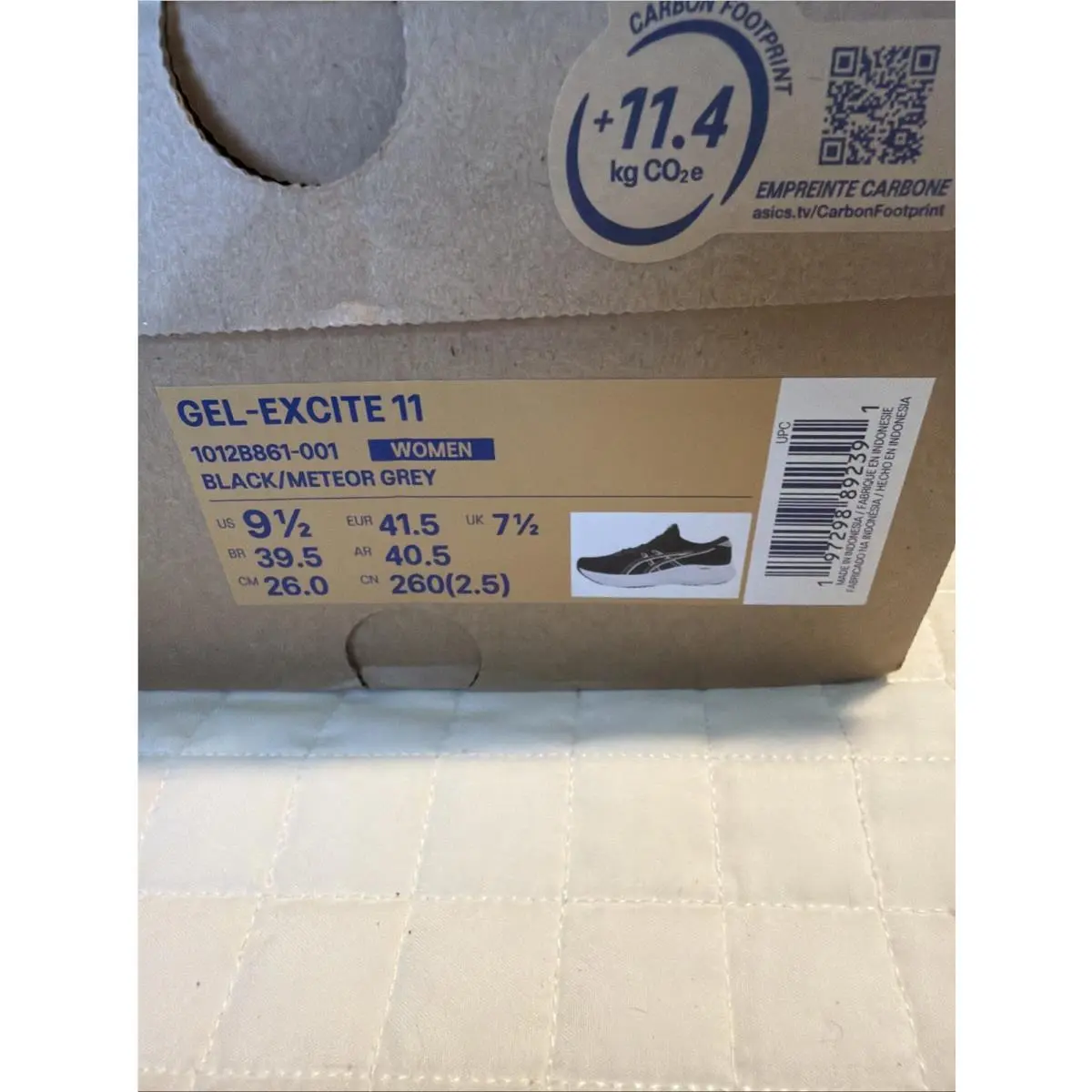 Asics shoes - Black/Meteor Grey (UPC: 0197298892391) 6