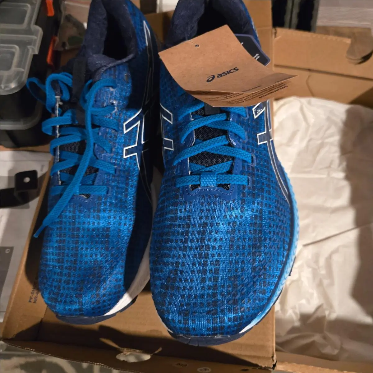 Asics shoes - asics gel saiun - gel saiun - 1011B400-400 - electric blue 1