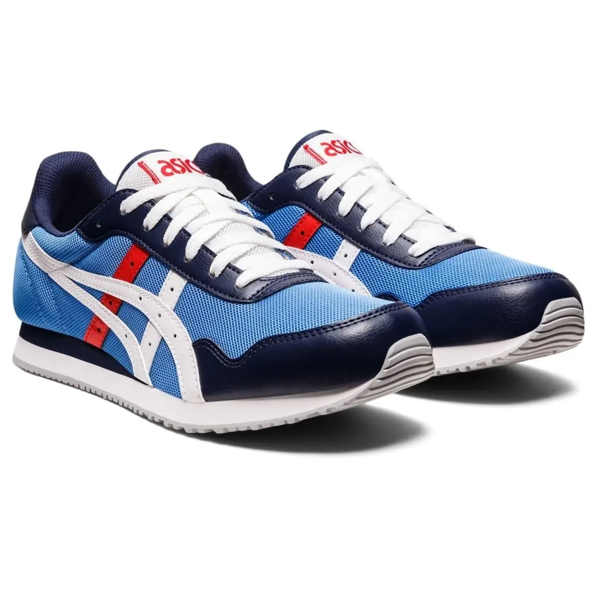 Size 9 - Asics Men`s Tiger Runner Sneaker Blue Coast/ White 1201A267- 400