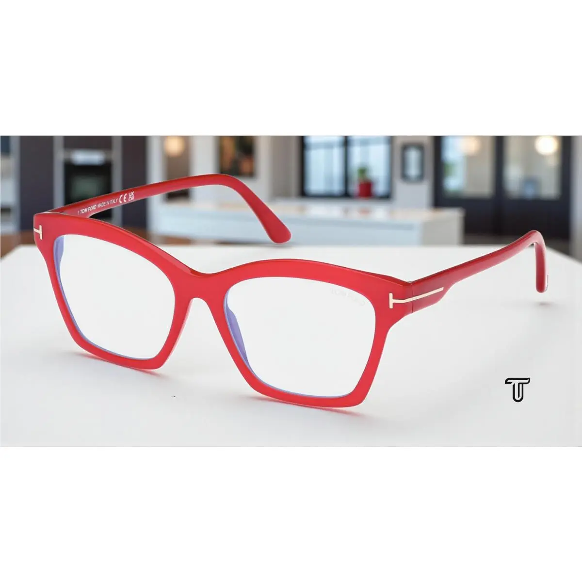 Tom Ford FT5965 B 075 BB Shiny Fuxia 53 mm Women`s Eyeglasses