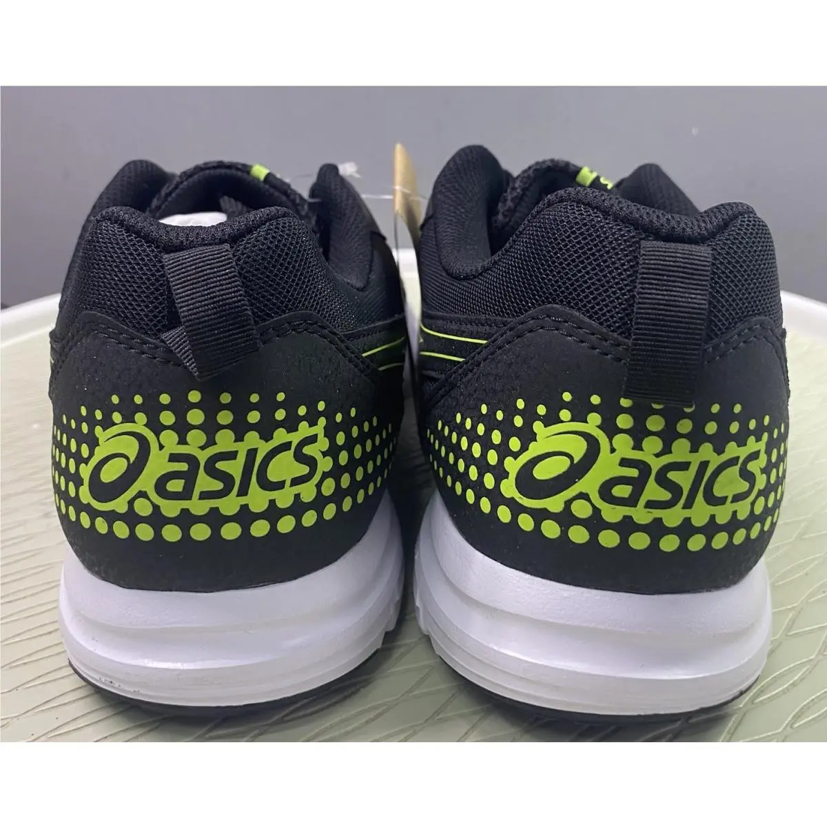 Asics shoes - ASICS GEL-33 RUN - RUN - 1011B438-003 - Black, Hazard Green 3