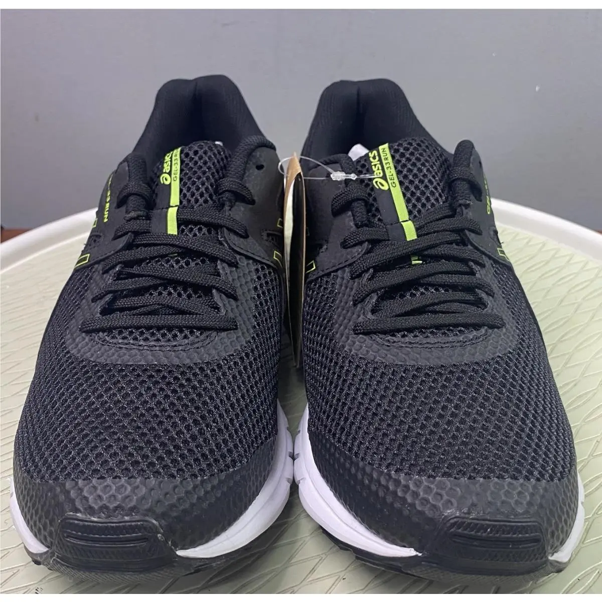 Asics shoes - ASICS GEL-33 RUN - RUN - 1011B438-003 - Black, Hazard Green 0