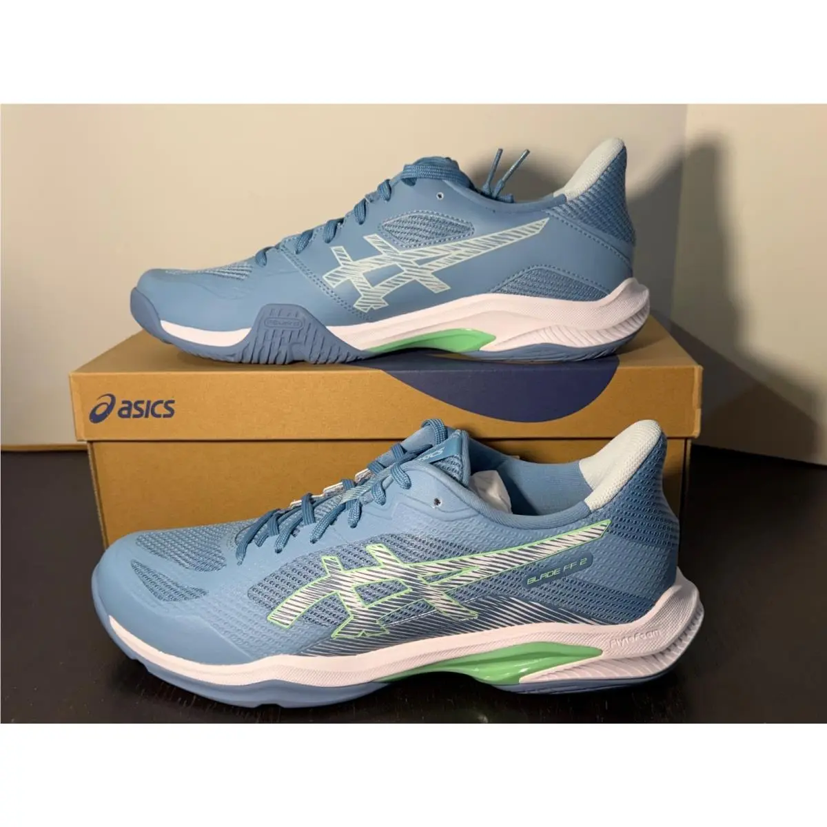 Asics shoes - Blue, Green, White 4