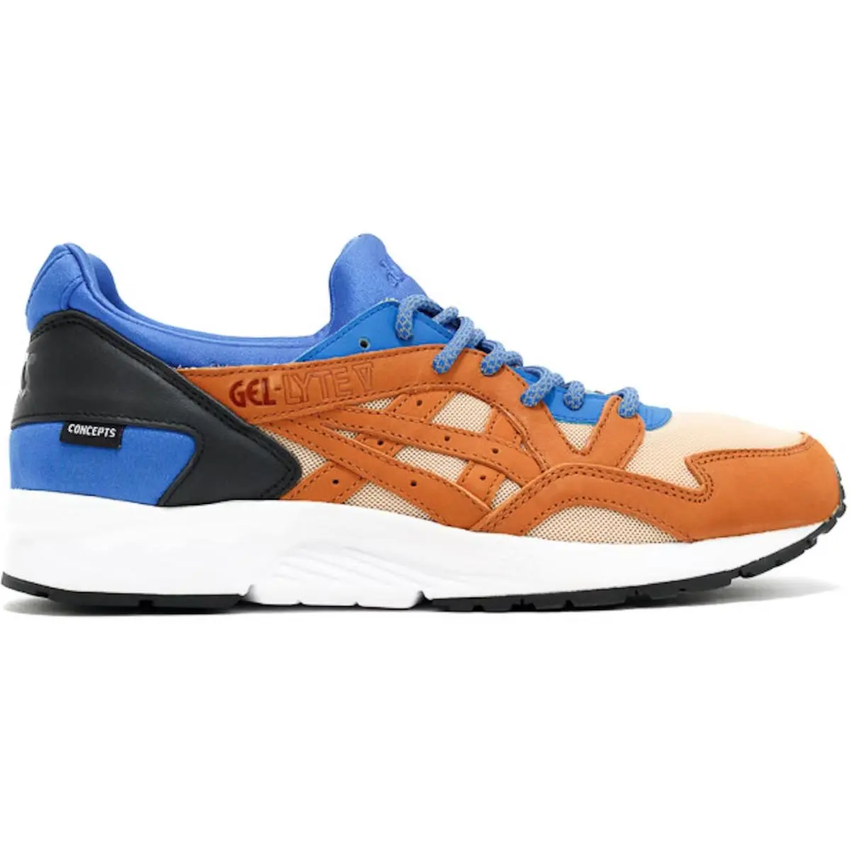 Asics Concepts x Gel Lyte 5 Men`s Size 8.5 Royal Blue/chestnut Shoes