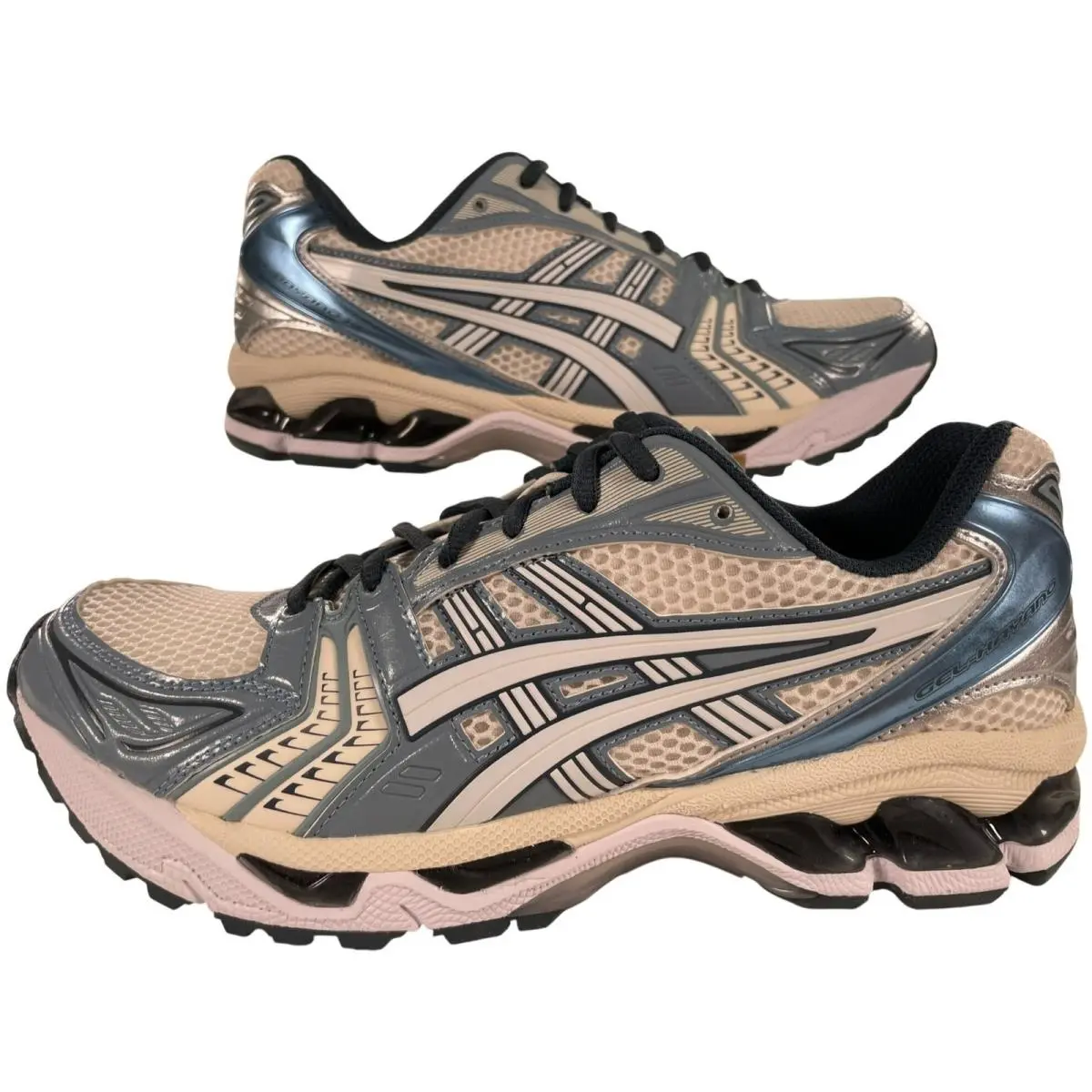 Asics Gel-kayano 14 Cream/raw Indigo Sneakers Men`s Sz 9/Women`s Sz 10.5