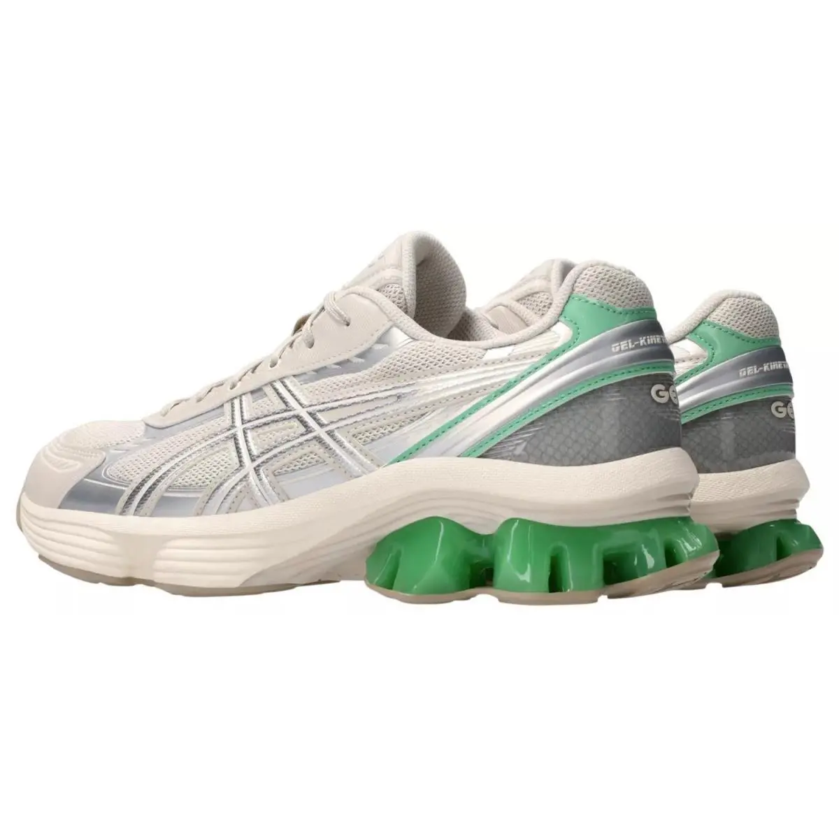 Asics Men`s Gel Kinetic Fluent Size 8.5 Smoke Grey/pure Silver