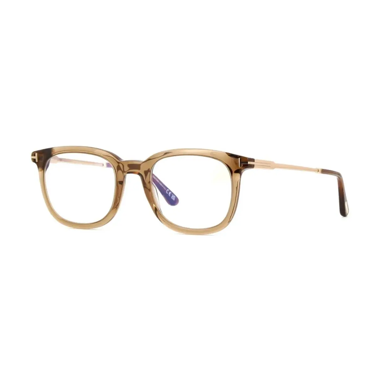 Tom Ford Eyeglasses w TF Case - FT5904B 045 - Shiny Light Brown 50-21-145