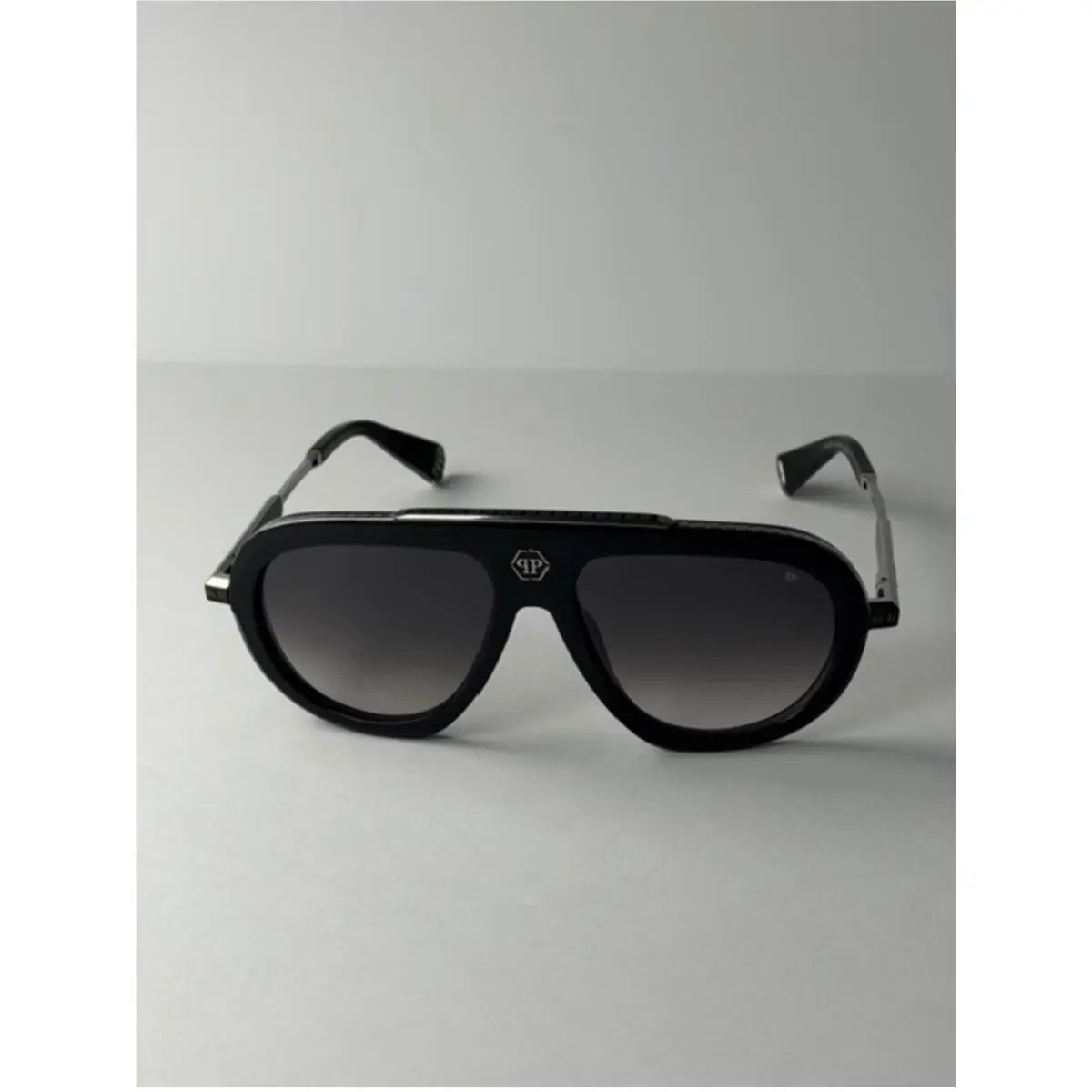 SPP151V 700Y Black/gray Titanium Sunglasses by Philipp Plein