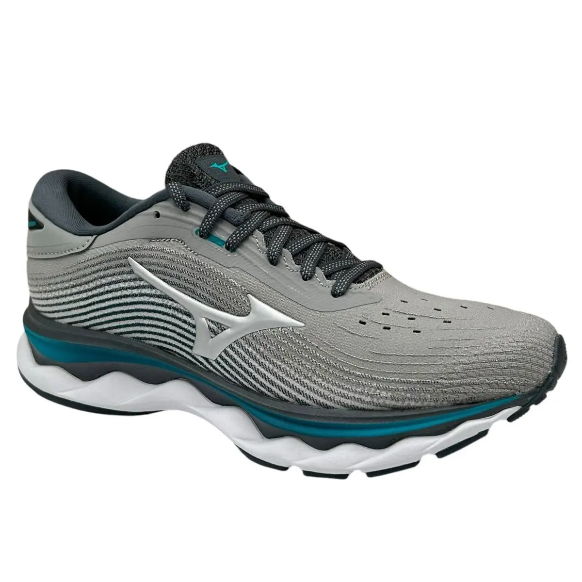 Mizuno shoes - Mizuno Wave Sky - Wave Sky - Enerzy - Gray/White/Blue (UPC: 889961465024) 13