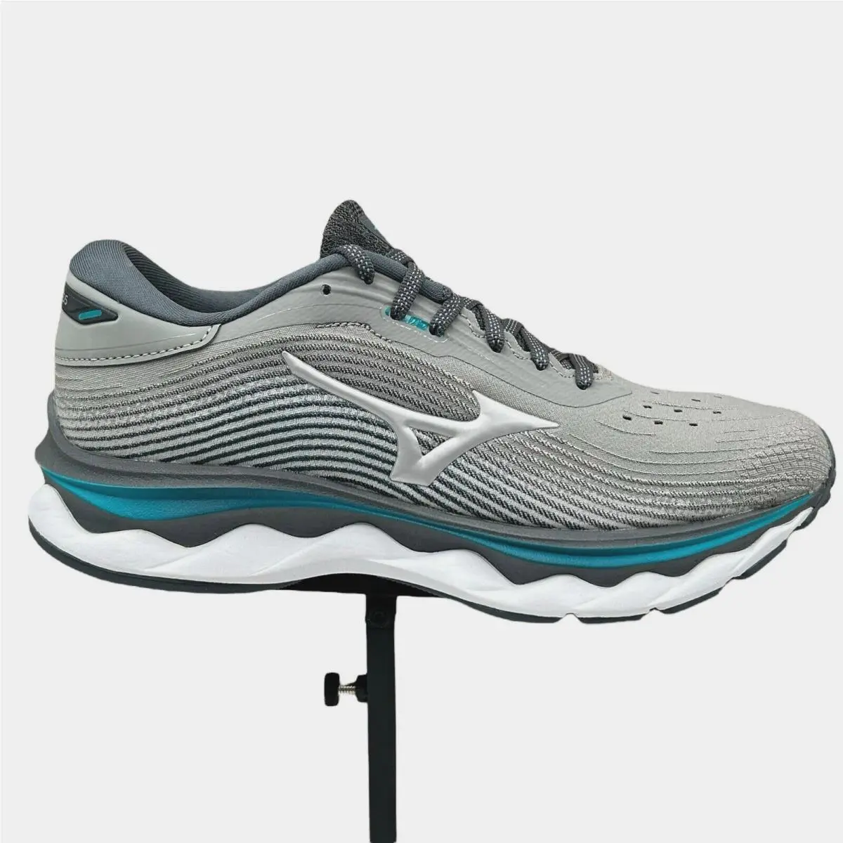 Mizuno shoes - Mizuno Wave Sky - Wave Sky - Enerzy - Gray/White/Blue (UPC: 889961465024) 0