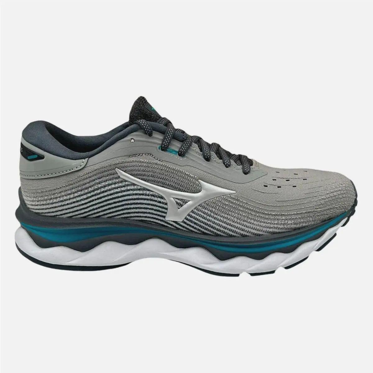 Mizuno shoes - Mizuno Wave Sky - Wave Sky - Enerzy - Gray/White/Blue (UPC: 889961465024) 2