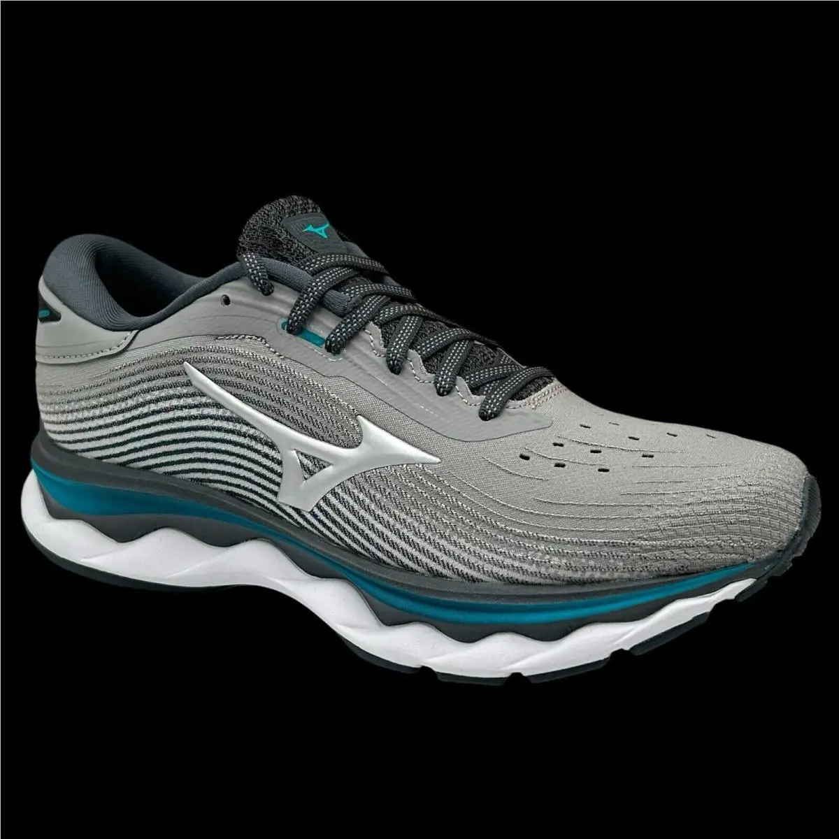 Mizuno shoes - Mizuno Wave Sky - Wave Sky - Enerzy - Gray/White/Blue (UPC: 889961465024) 1