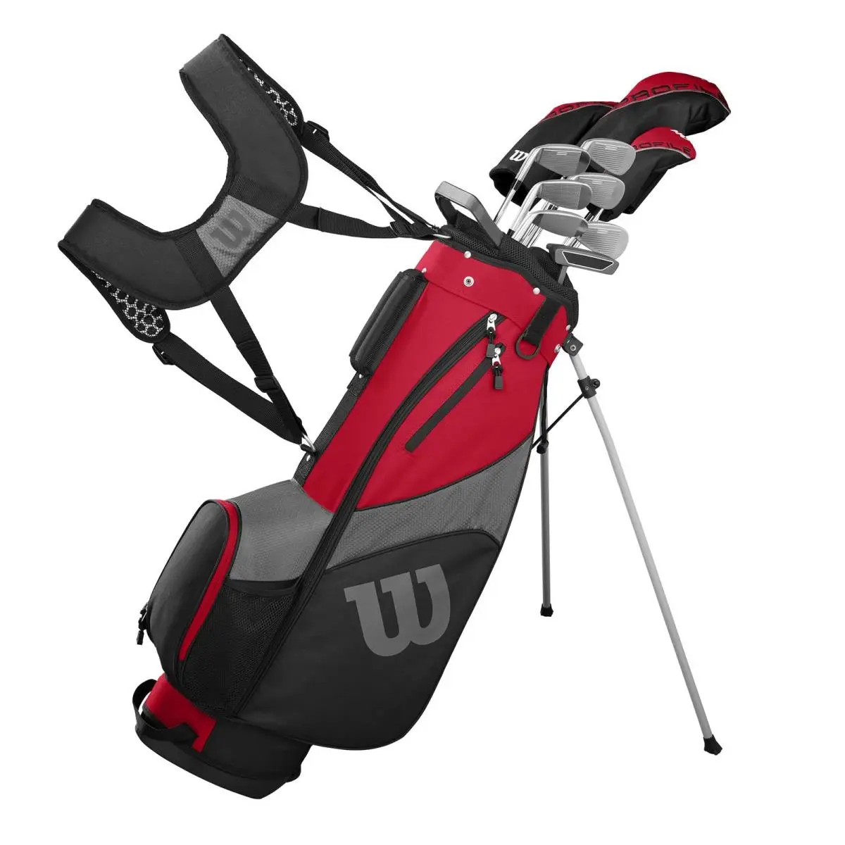 Wilson Golf Profile Sgi Men`s Complete Set — Standard Red/grey/black