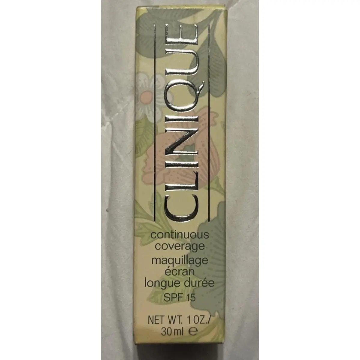 Clinique Continuous Coverage Makeup 07 Ivory Glow Spf 15 New/nos 1oz Full Vhtf