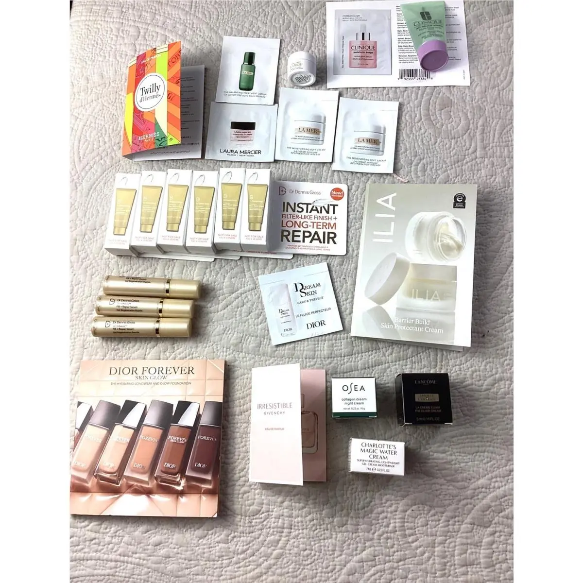 20+ Luxury Beauty Skincare Collection Samples Travel Clinique Hermes  by Dior