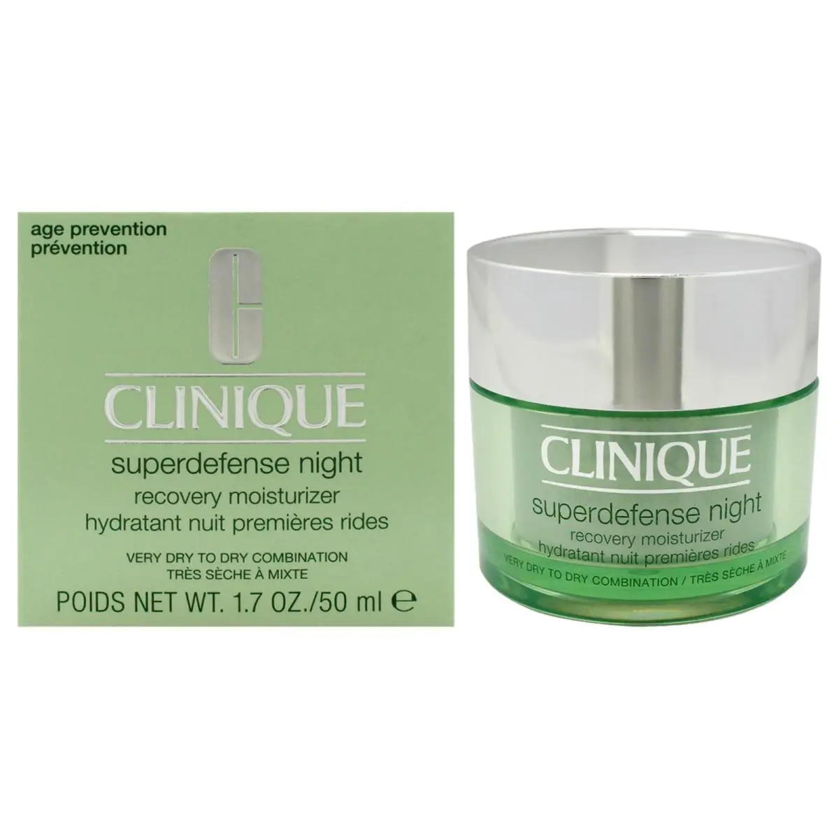 Superdefense Night Recovery Moisturizer  For Unisex-1.7oz Moisturizer by Clinique