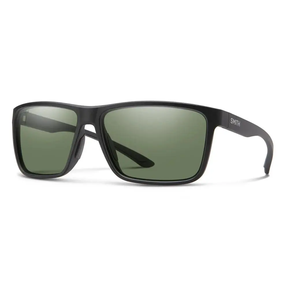 Smith Riptide Sunglasses Matte Black | ChromaPop Polarized Gray Green by Smith Optics