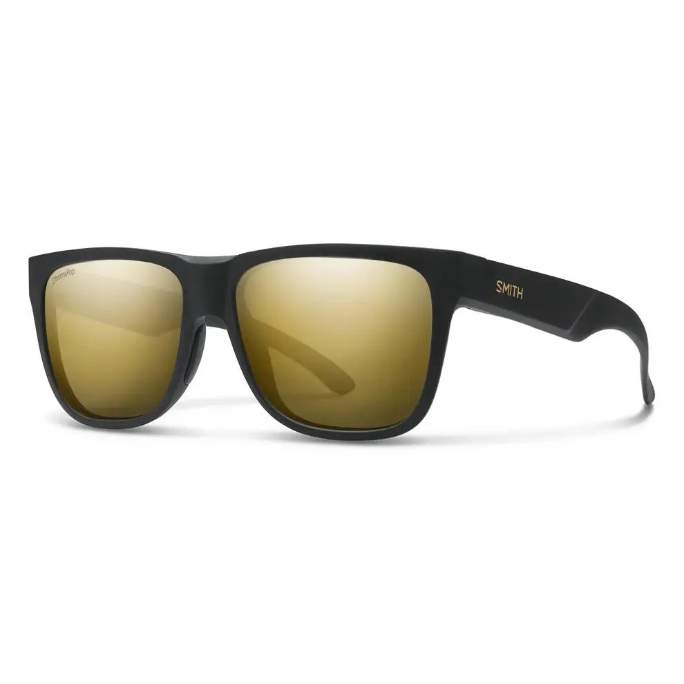 Smith Lowdown 2 Sunglasses Matte Black Gold | ChromaPop Polarized Black Gold by Smith Optics