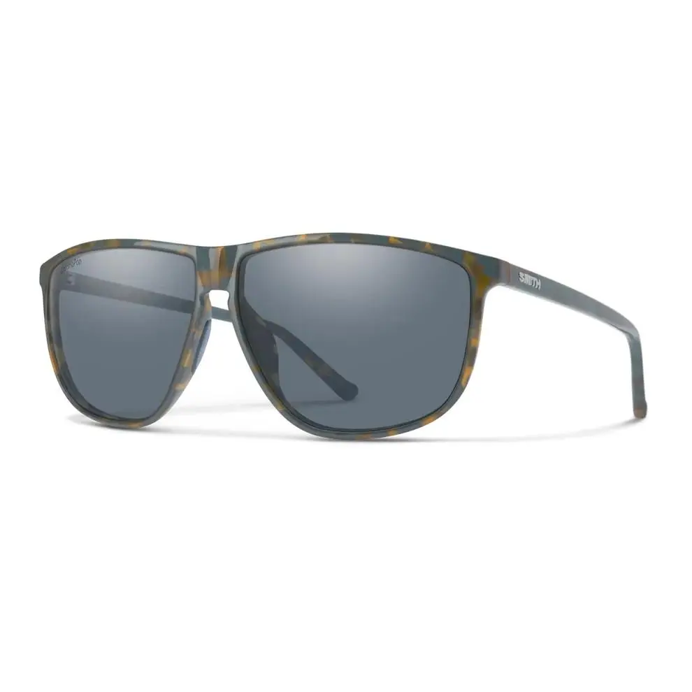 Smith Mono Lake Sunglasses Flint / Tarmac Tortoise | ChromaPop Polarized Slat by Smith Optics