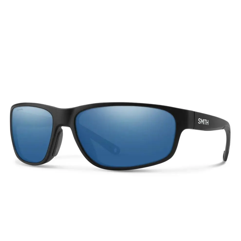 Smith Redding 2 Sunglasses Matte Black | ChromaPop Glass Polarized Blue Mirro by Smith Optics