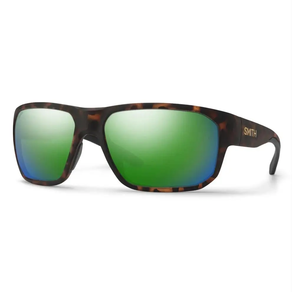 Smith Arvo Sunglasses Matte Tortoise | ChromaPop Glass Polarized Green M by Smith Optics