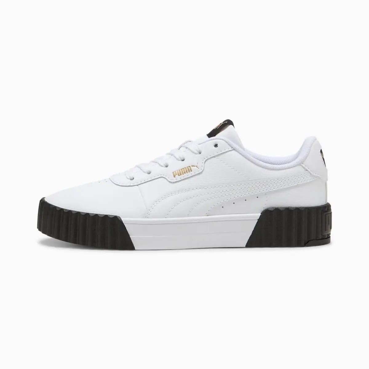 Puma Womens Carina 3.0 Lace Up Sneakers Shoes Casual - White Puma White/puma Go