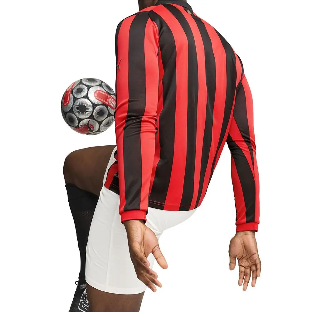 Puma clothing - PUMA Ac Milan 125Th Anniversary Authentic Replica Long Sleeve Jer - 77505204 - Black 9