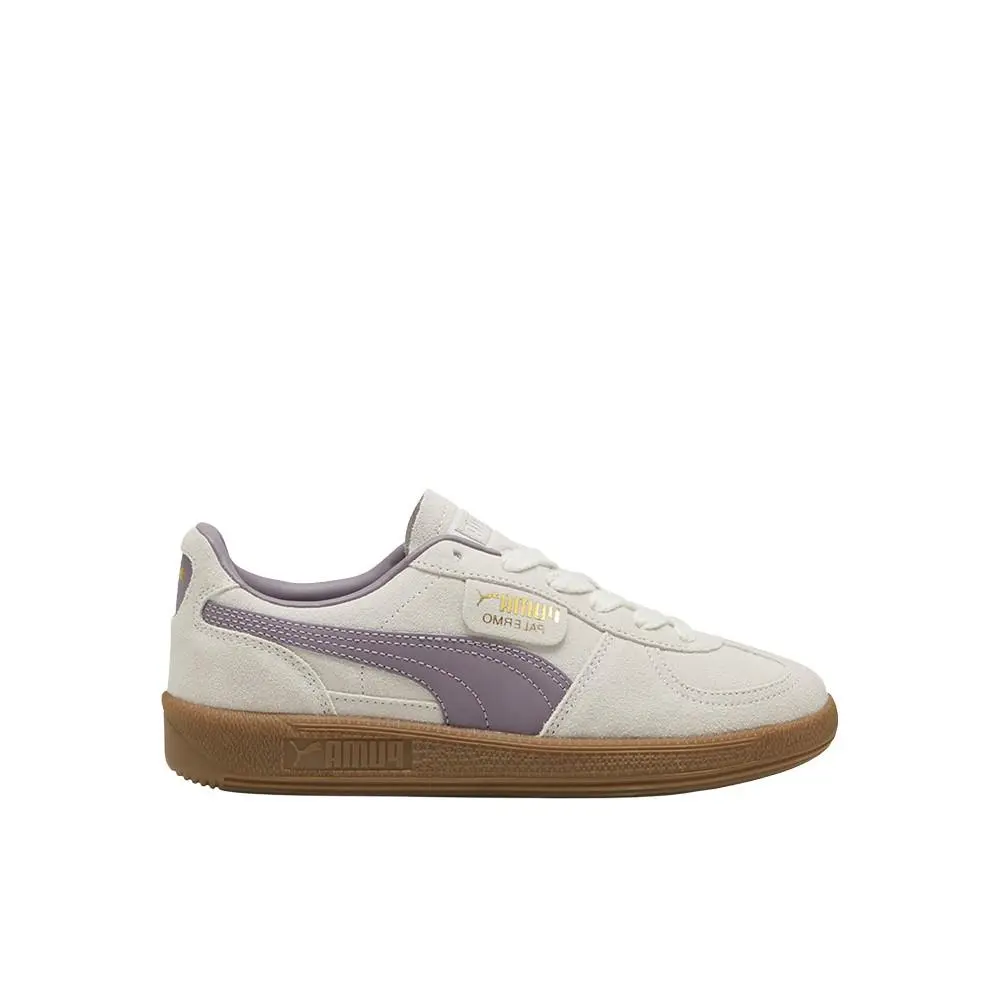 Palermo Lace Up Youth Girls Grey Purple Sneakers Casual Shoes 39727141 by Puma