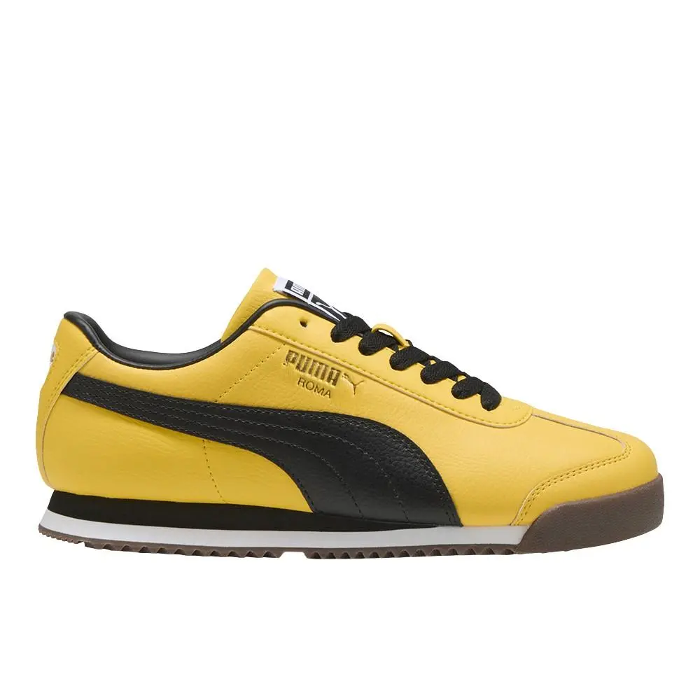 Roma 24 Standard Lace Up Mens Yellow Sneakers Casual Shoes 39686813 by Puma