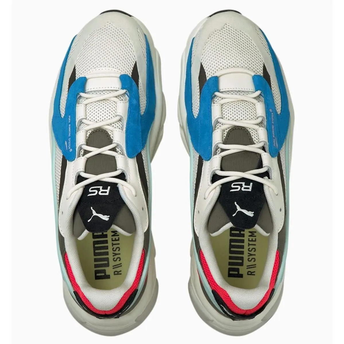 Men`s Puma RS Connect Lazer Shoes Athletic Sneaker White Multi Size 11.5