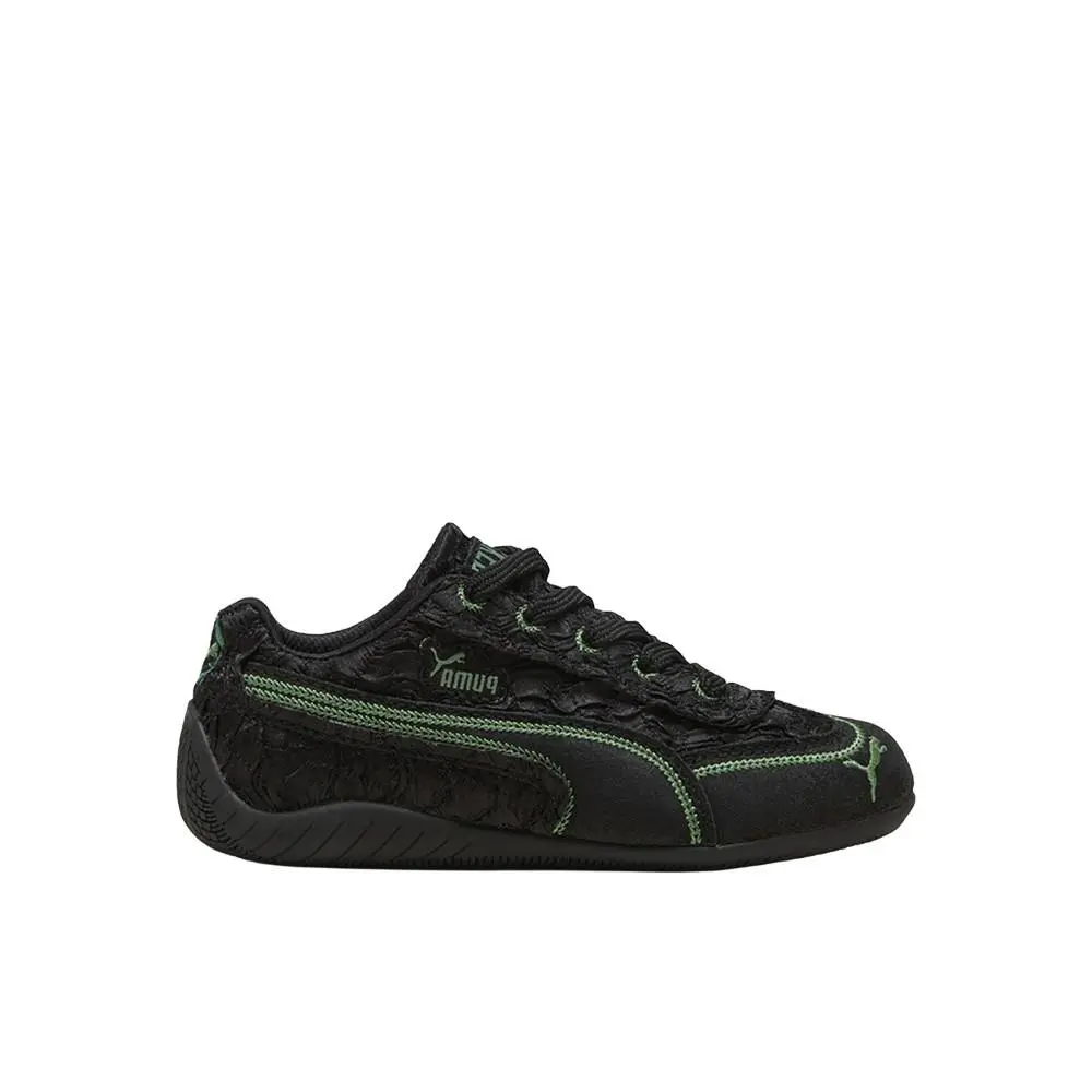 X Wicked Speedcat Elphie Lace Up Youth Girls Black Sneakers Casual Shoes by Puma