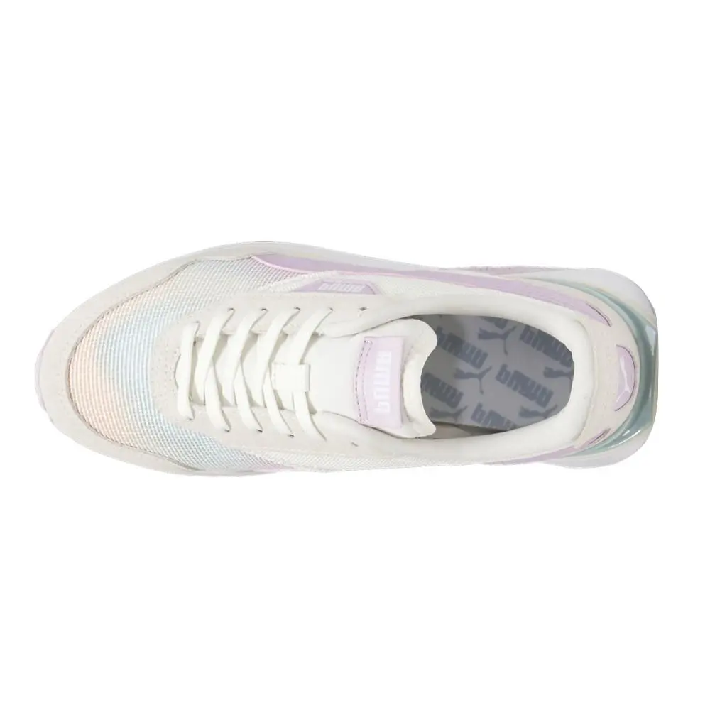 Puma shoes - PUMA Cruise Rider Summer Daze Lace Up - 39826601 - Off White, Purple 2