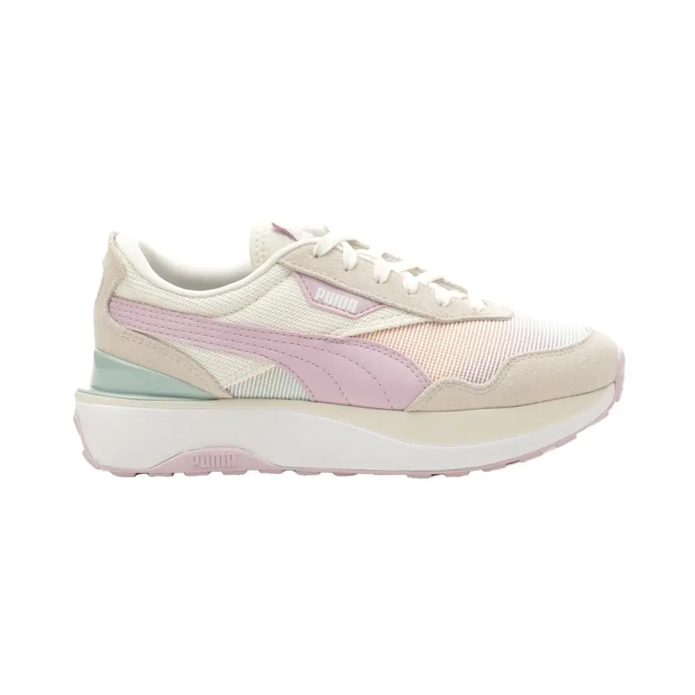 Puma shoes - PUMA Cruise Rider Summer Daze Lace Up - 39826601 - Off White, Purple 5
