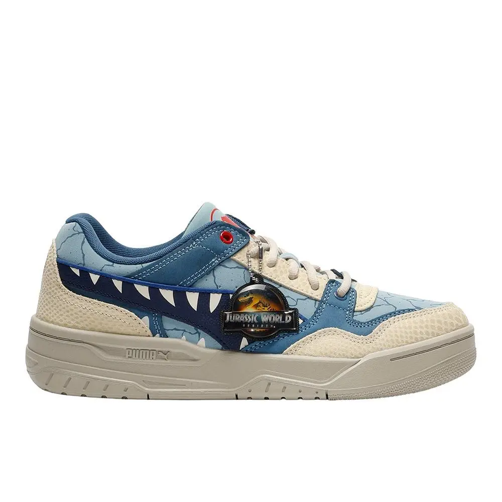 X Jurassic World Rebound Retro Lace Up Mens Blue Sneakers Casual Shoes 40 by Puma