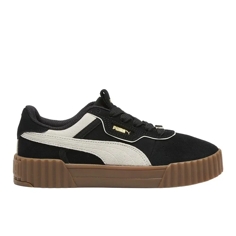 Puma Carina 3.0 Luxe Sd Lace Up Womens Black Sneakers Casual Shoes 40072503