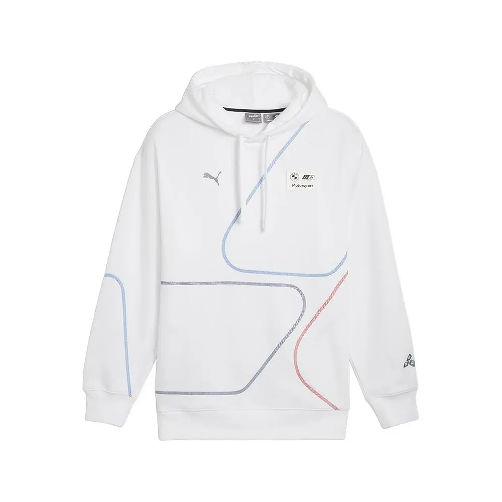 Bmw M Motorsport Statement Pullover Hoodie Mens White Casual Outerwear 6272 by Puma