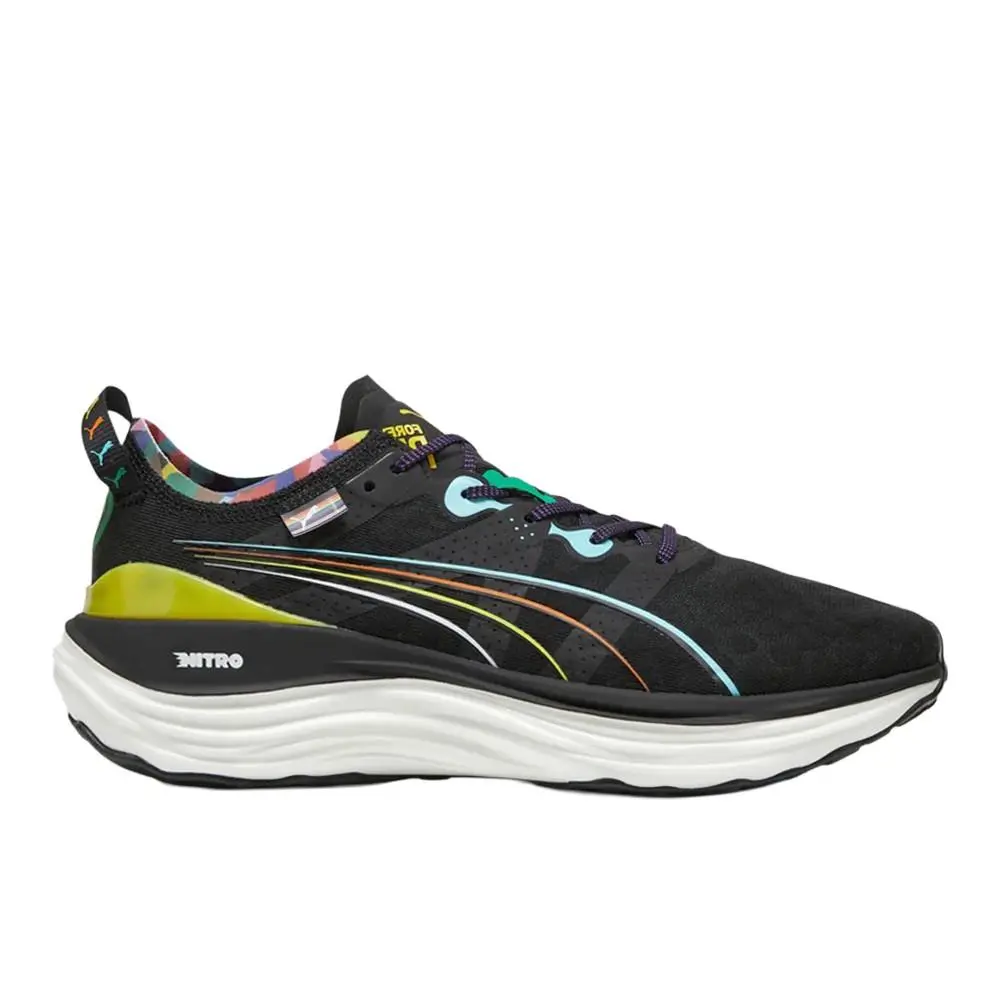 Puma Foreverrun Nitro Love Marathon Running Mens Black Sneakers Athletic Shoes